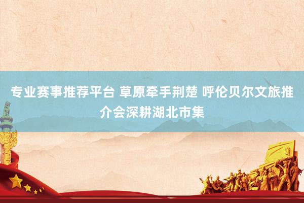 专业赛事推荐平台 草原牵手荆楚 呼伦贝尔文旅推介会深耕湖北市集