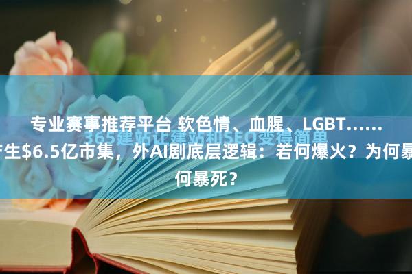 专业赛事推荐平台 软色情、血腥、LGBT......却产生$6.5亿市集，外AI剧底层逻辑：若何爆火？为何暴死？