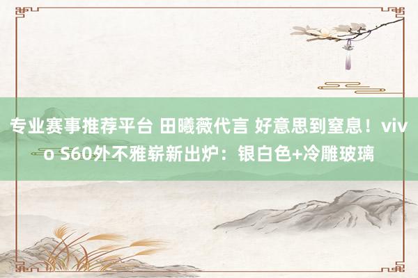 专业赛事推荐平台 田曦薇代言 好意思到窒息！vivo S60外不雅崭新出炉：银白色+冷雕玻璃