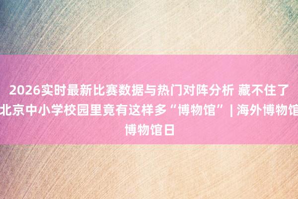 2026实时最新比赛数据与热门对阵分析 藏不住了!北京中小学校园里竟有这样多“博物馆” | 海外博物馆日