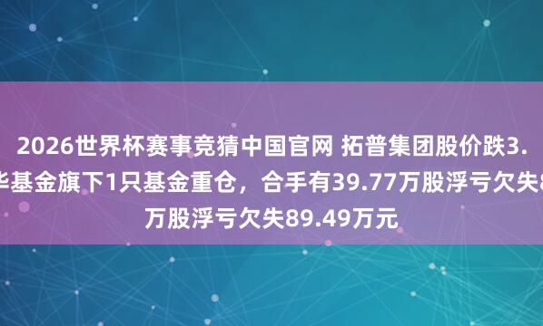 2026世界杯赛事竞猜中国官网 拓普集团股价跌3.16%,银华基金旗下1只基金重仓,合手有39.77万股浮亏欠失89.49万元